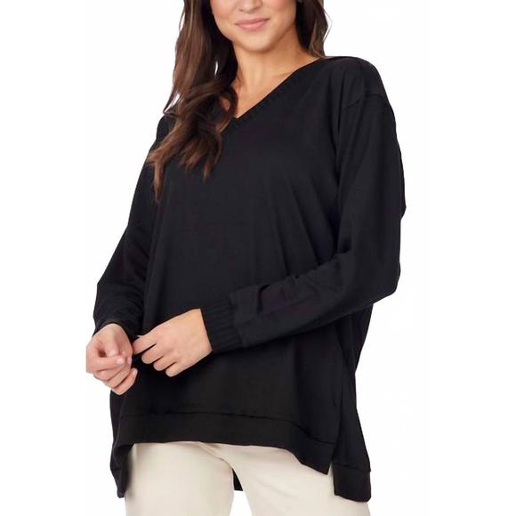 NEW MUDPIE willie long sleeve tee in black - Picture 2 of 6